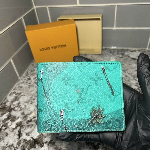 Louis Vuitton Green Monogram Golf Wallet - Picture 1 of 4